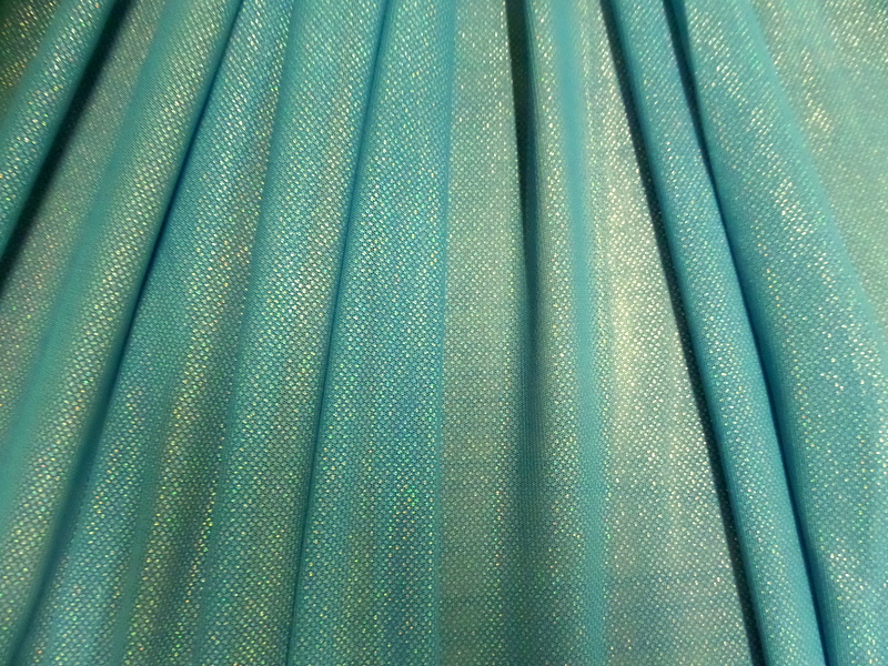 4.Turquoise Hologram Mesh